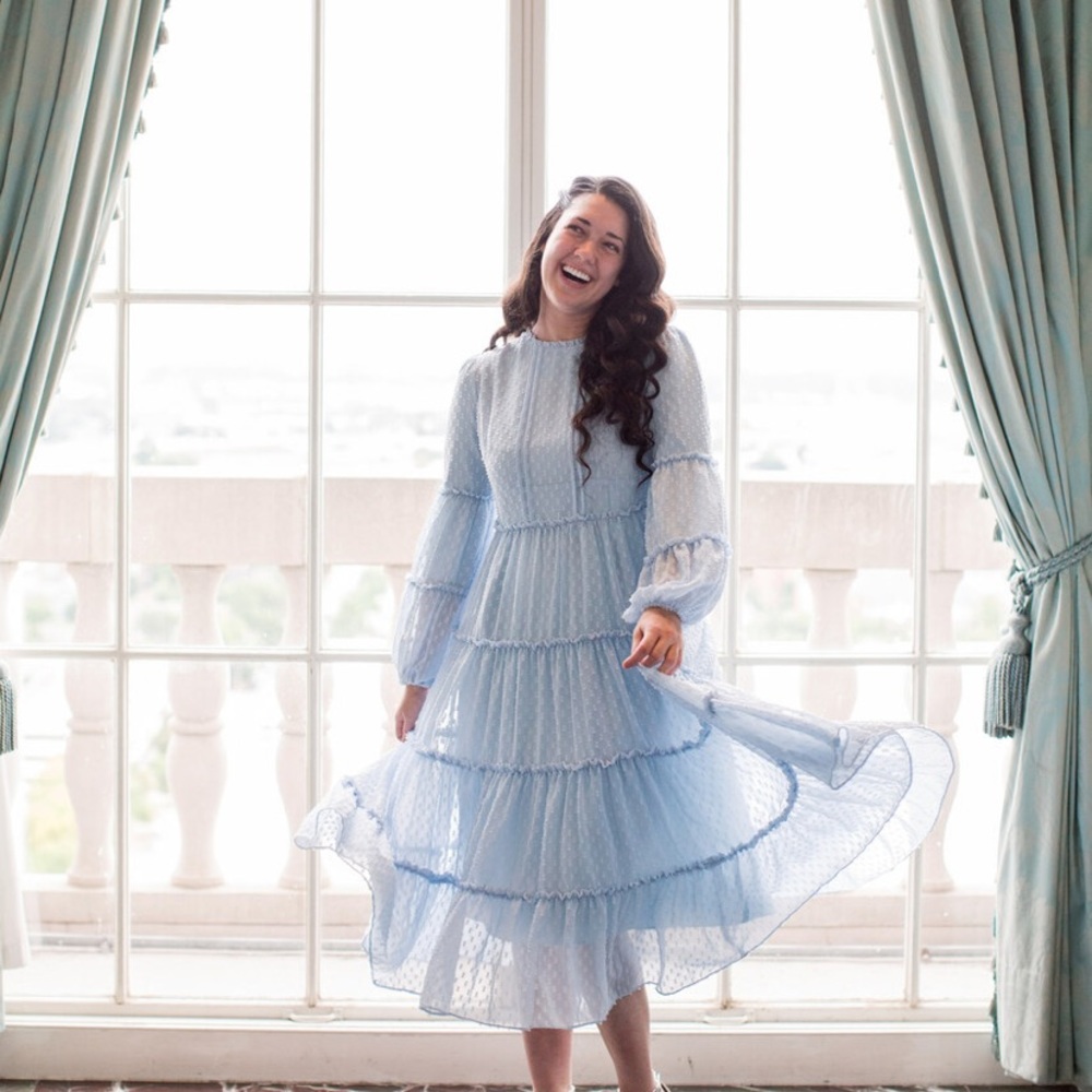 Dainty jewells maxi bella bleu dress💎